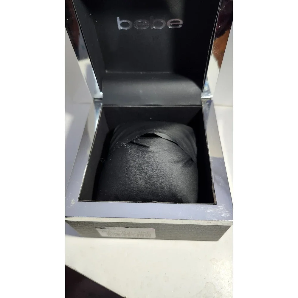 Bebe Empty Watch Or Bracelet Box Black W/ Cushion - BOX ONLY
